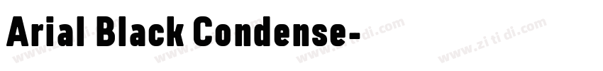 Arial Black Condense字体转换